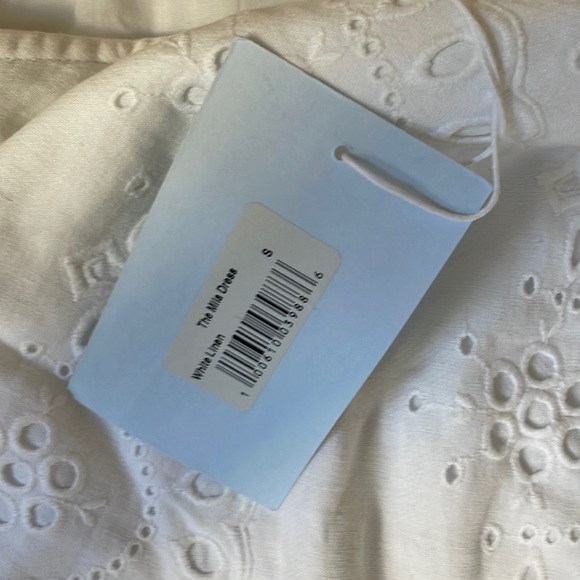 NWT Hill House -Linen Mini Mila dress Small - White - Picture 4 of 7
